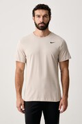 Nike T-shirt treningowy męski z bawełną Dri-FIT beżowy AR6029.236