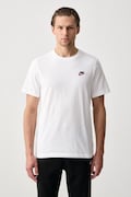 Nike Sportswear maglietta basic da uomo in cotone Club bianca AR4997.100