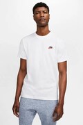 Nike Sportswear T-shirt basic męski bawełniany Club biały AR4997.100