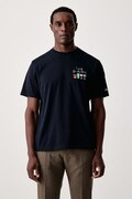 MC2 Saint Barth T-shirt damski bawełniany granatowy ARN0001
