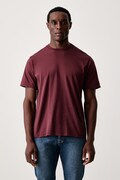 MC2 Saint Barth T-shirt męski bawełniany bordowy EEY0001