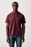 MC2 Saint Barth T-shirt męski bawełniany bordowy EEY0001