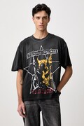 Represent T-shirt bawełniany męski czarny MLM101202