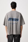 Represent T-shirt bawełniany męski szary MLM101074