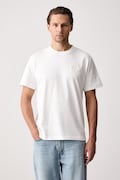 Lacoste T-shirt basic męski bawełniany beżowy TH9761