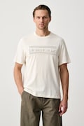 Michael Kors T-shirt męski bawełniany biały CF6535XFV4