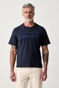 Michael Kors T-shirt męski bawełniany granatowy CF6535XFV4