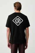 Michael Kors T-shirt męski bawełniany czarny CF6535KFV4