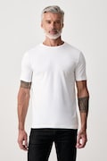 Lindbergh T-shirt męski z bawełną biały 30.48003E