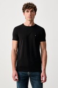Tommy Hilfiger T-shirt męski z bawełną czarny MW0MW27539