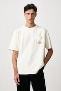 RHUDE American Spirit T-shirt bawełniany męski beżowy RHFW26TT03012
