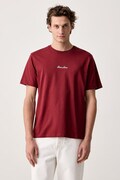 Guess Jeans T-shirt męski bawełniany bordowy M6BI88 K6999