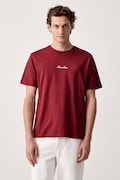 Guess Jeans T-shirt męski bawełniany bordowy M6BI88 K6999