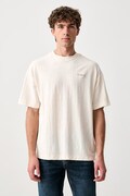 Guess T-shirt męski bawełniany WALT beżowy Z6BI14 K6694