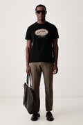 Guess T-shirt męski bawełniany GIOVA czarny Z6BI07 K6542