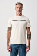 Guess T-shirt męski bawełniany beżowy Z6BI05 K6536