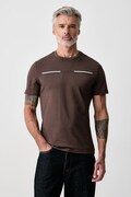 Guess T-shirt męski bawełniany brązowy Z6BI05 K6536