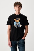 Guess T-shirt męski bawełniany czarny M6BI64 K6573