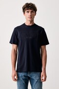 Guess T-shirt męski bawełniany granatowy M6BI41 K6178