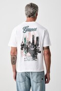 Guess T-shirt oversize męski bawełniany biały M6BI35 K6174
