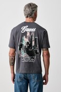 Guess T-shirt oversize męski bawełniany szary M6BI35 K6174
