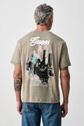 Guess T-shirt oversize męski bawełniany zielony M6BI35 K6174