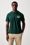 Gant T-shirt męski bawełniany zielony 2003471
