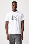 Karl Lagerfeld Jeans T-shirt męski bawełniany biały B4M17026