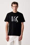 Karl Lagerfeld Jeans T-shirt męski bawełniany czarny B4M17026