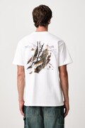 Carhartt WIP Feather Progress T-Shirt тениска от памук мъжка бяла I037227