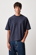 Carhartt WIP Lambert T-Shirt in cotone da uomo blu navy I037016