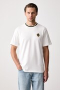 Lacoste T-shirt męski bawełniany beżowy TH8611