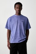 Neighborhood T-shirt bawełniany męski niebieski 261FPNH.CSM13