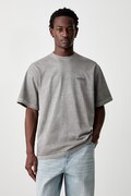 Neighborhood T-shirt bawełniany męski szary 261FPNH.CSM13