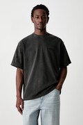 Neighborhood T-shirt bawełniany męski czarny 261FPNH.CSM13
