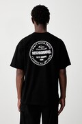 Neighborhood T-shirt bawełniany męski czarny 261PCNH.ST02