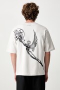 Filling Pieces T-shirt bawełniany męski szary 422620501389