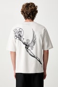 Filling Pieces T-shirt bawełniany męski szary 422620501389