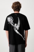 Filling Pieces T-shirt bawełniany męski czarny 422620501389