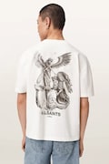 AllSaints T-shirt męski bawełniany SERAPH biały M034PF