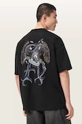 AllSaints T-shirt oversize męski bawełniany RAPTOUR czarny M014PF