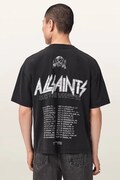 AllSaints T-shirt męski bawełniany CHROMIUM czarny M001PF