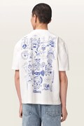 AllSaints T-shirt męski bawełniany IGNIS beżowy M026PF