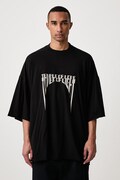 Rick Owens DRKSHDW Tommy tričko bavlněné pánské černé DU02F6259 RNEP5