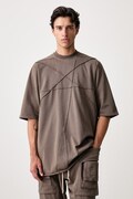 Rick Owens DRKSHDW Jumbo tričko bavlnené pánske sivé DU02F6274 RIGET2