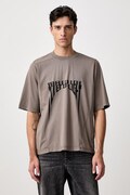 Rick Owens DRKSHDW Walrus tričko bavlněné pánské šedé DU02F6252 RNEP5P