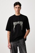 Rick Owens DRKSHDW Walrus tričko bavlněné pánské černé DU02F6252 RNEP5P