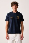 Aeronautica Militare T-shirt męski bawełniany granatowy TS2567UJ00703