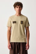 Aeronautica Militare тениска мъжка от памук бежова TS2567UJ00703