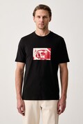 HUGO tricou pentru bărbați din bumbac Dirom negru 50570844